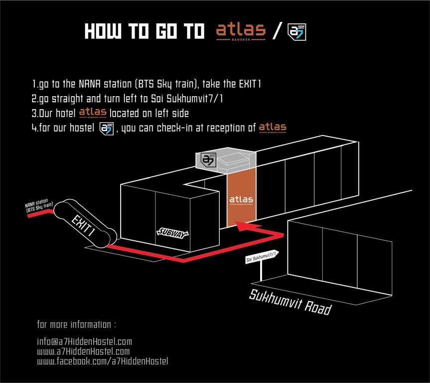 A7 Hidden Hostel Bangkok Eksteriør billede